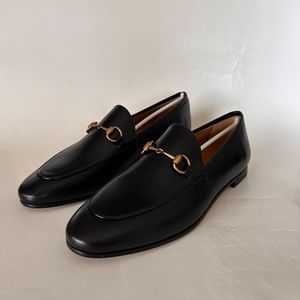 GUCCI Women’s Black Betis Glamour Leather Loafers Size 8.5 (US) NIB Style 482464